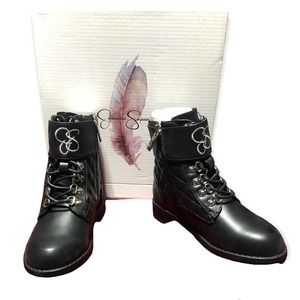 Jessica Simpson Boots Daria Quilt Black - Sz 12 - NIB